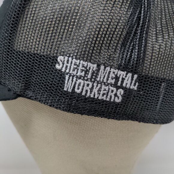 Pro Panels Inc Men Of Steel Black Strap Back Hat Outdoor Cap Platinum OSFA - Picture 6 of 12